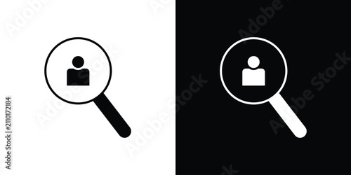 Foto Hiring icon thin line pictogram bundle