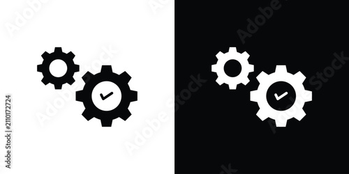 Foto Operation icon thin line pictogram bundle
