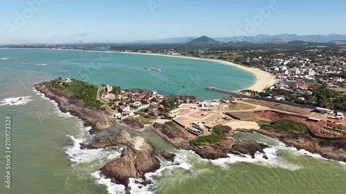 Aerial View of Paradise Beach and Coastal Nova Guarapari