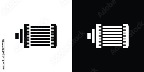 Принти на полотні Car alternator icon minimal art series