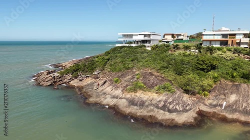 Aerial View of Paradise Beach and Coastal Nova Guarapari