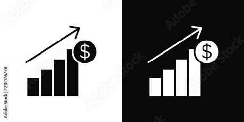 Εκτύπωση καμβά Fiscal policy icon minimal art series