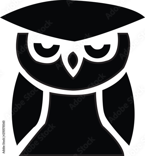 vector illustration of a owl