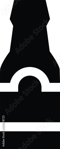 silhouette of a bottle