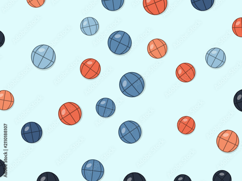 Fototapeta premium Mixed Sport Balls Game Pattern Athletic Background