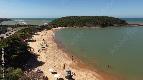 Aerial View of Paradise Beach and Coastal Nova Guarapari