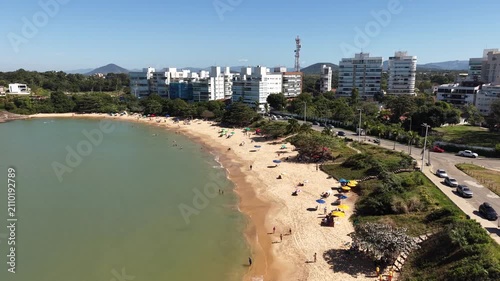 Aerial View of Paradise Beach and Coastal Nova Guarapari