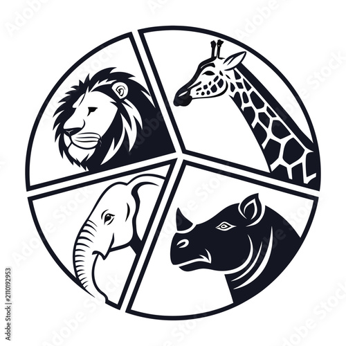Safari Animal Emblem