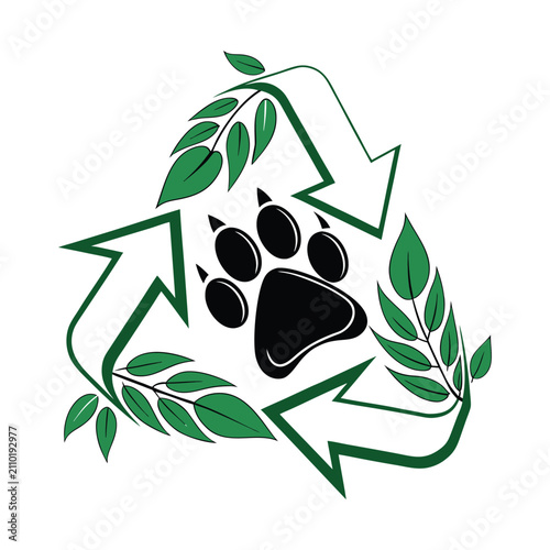 Eco Paw Recycling Logo