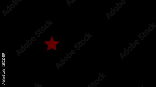 Cartoon shape 5 Star Rating Animation, star review concept, Rating stars icon animation, glowing five star flat symbol animation.4k