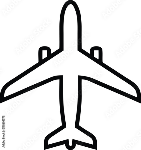 vector illustration of airplane