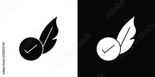Foto Hypoallergenic tested icon black elements kit