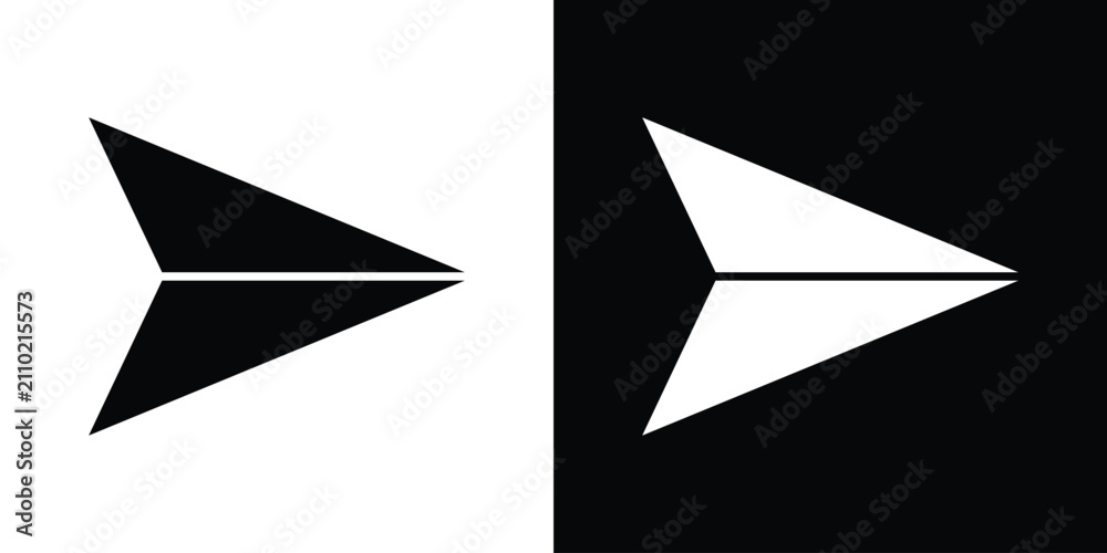Obraz premium Send icon line art pictogram pack