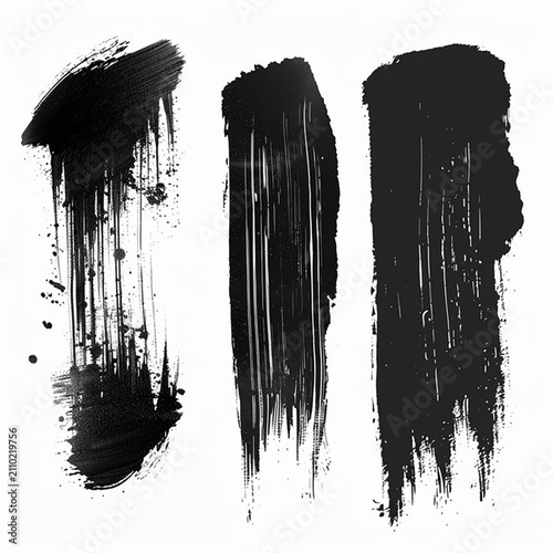 Abstract Grunge Brush Texture with Rough Paint Strokes and Creative Style.eps