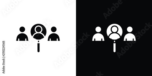 Photography Hiring icon outline drawings set