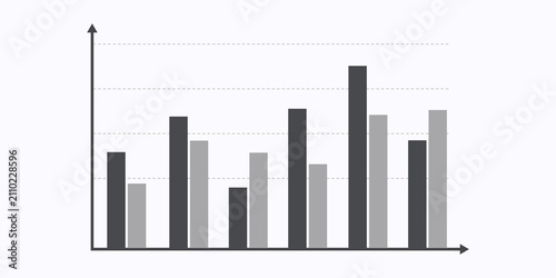 Konstfotografi Comparative Bar Graph with Grid Lines