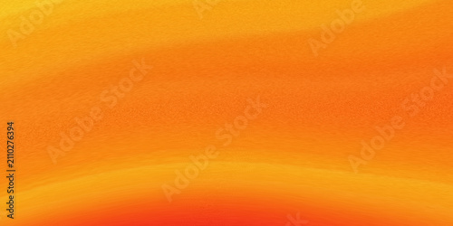 Quadro su tela Vibrant orange gradient background with soft wave texture, warm yellow and red c