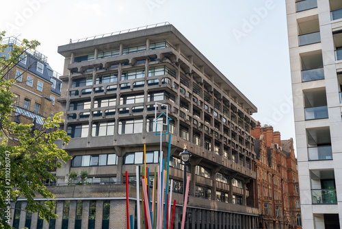 Photography Modern Urban Office Building With Contemporary Architecture and Sculptural Insta