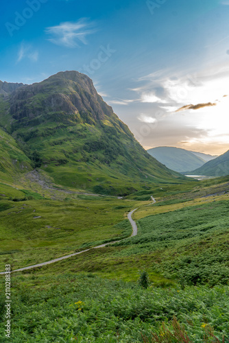 Obraz na plátne Glencoe the iconic range of mountains in the Scottish Highlands