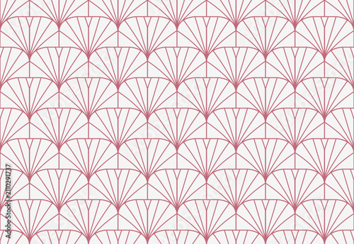 Abstract vector art seamless pattern. Vintage victorian background. Geometric retro illustration.