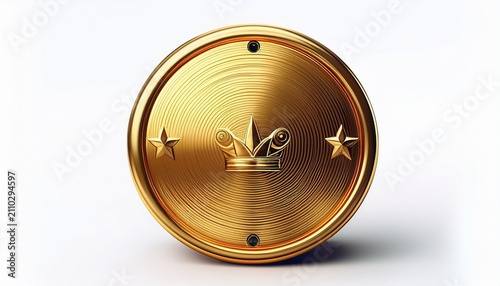 Crown Battery Volt Isolated On A White Background Pp Battery