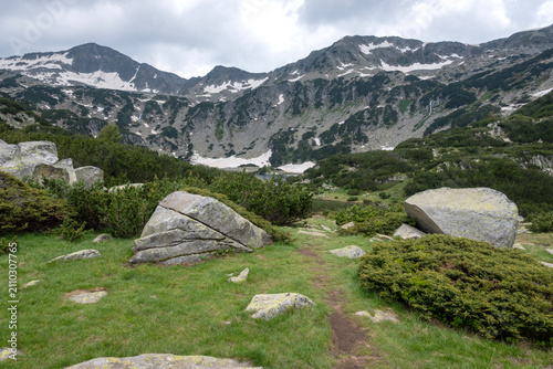 Landscape of Pirin Mountain near Fish Banderitsa Lake, Bulgaria