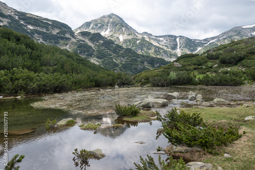 Landscape of Pirin Mountain near Fish Banderitsa Lake, Bulgaria