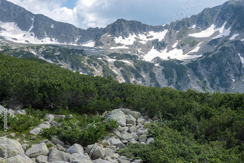 Landscape of Pirin Mountain near Fish Banderitsa Lake, Bulgaria