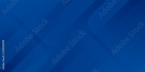 Tableau sur toile Abstract blue background with glowing geometric lines