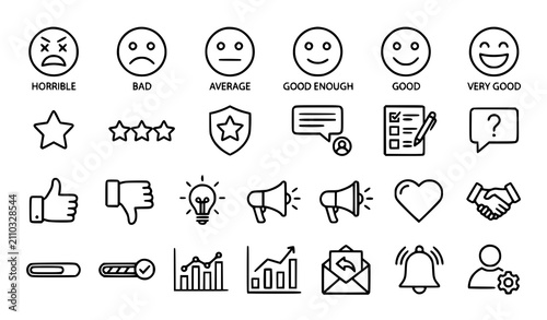 Pet and veterinary line icons set dog cat paw vaccine pet care vector eps10