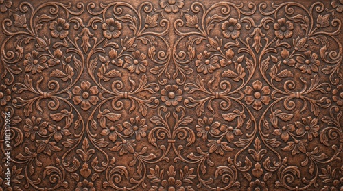 Intricate Vintage Ornamental Pattern with Elegant Design.