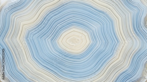 Abstract Blue and White Circular Pattern with Gradient Effect.