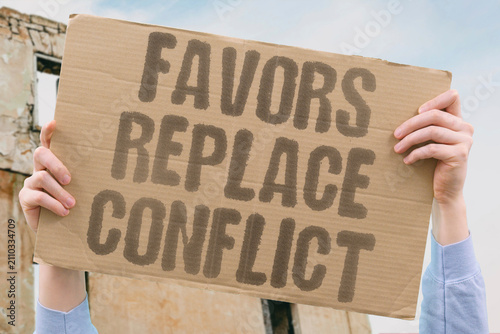 Foto "Favors Replace Conflict" Gifts avoid open confrontation