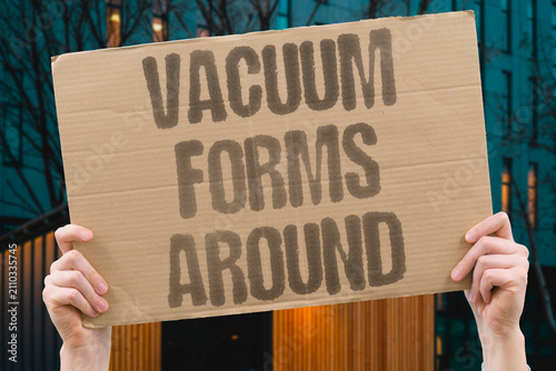 Obraz na plátne "Vacuum Forms Around" No one wants to act first