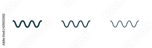 Canvastavla Wave sine icon for apps projects