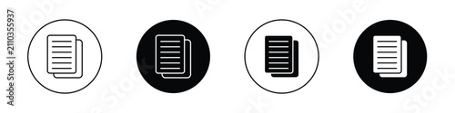 Canvas Print Duplicate icon set for web