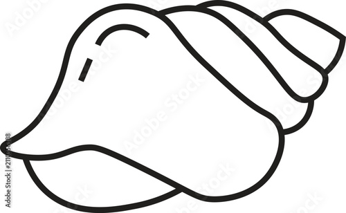 Small Shell Outline Icon