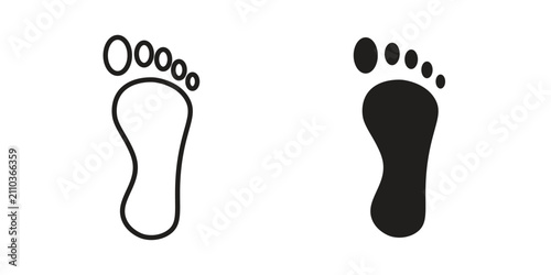 Footprint icon minimal graphic kit
