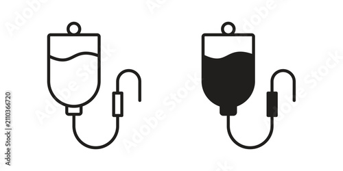 IV bag icon minimal graphic kit