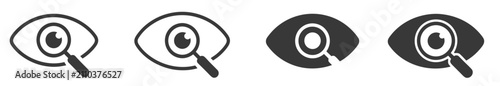 Foto Eye Search Icon vector