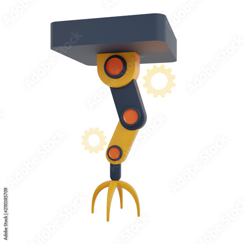 AI Infrastructure 3d icon for AI or Technology UI/UX or website element.