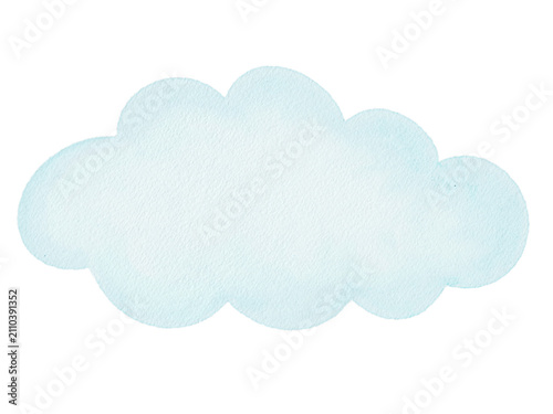 Watercolor Cute Cloud Illustration 
