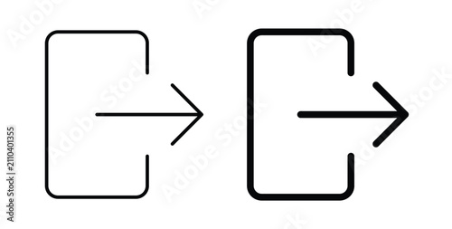 Log out icon for creative designs