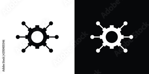 Bild auf Leinwand Useful functions icon simple symbol collection