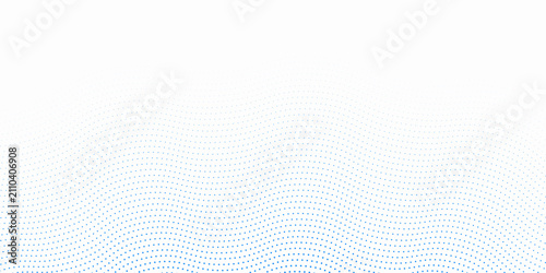 Konstfotografi Blue dotted wave line pattern
