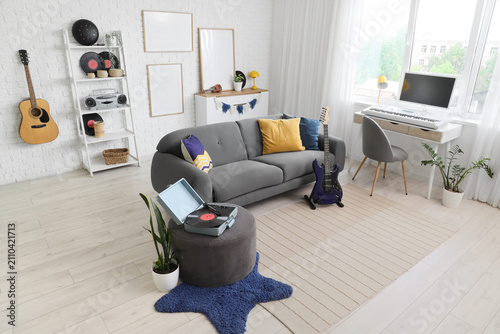Modern living room interior...