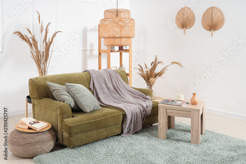 Interior of cozy living roo...