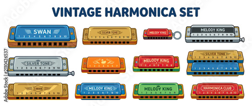 Photos Collection of Vintage Musical Instruments
