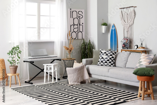 Interior of stylish living ...