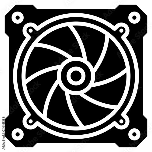 Fan Icon Element For Design